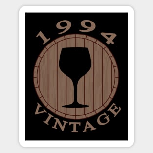 Vintage Wine Lover Birthday 1994 Sticker